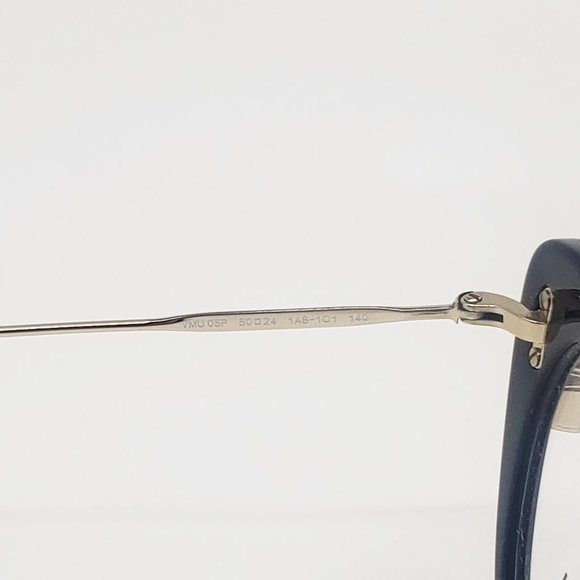 Miu Miu Black/Gold Cat Eye glasses VMU 05P 1AB-1O1 - Picture 4 of 6